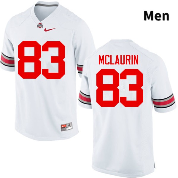 Ohio State Buckeyes Terry McLaurin Men's #83 White Game Stitched College Football Jersey